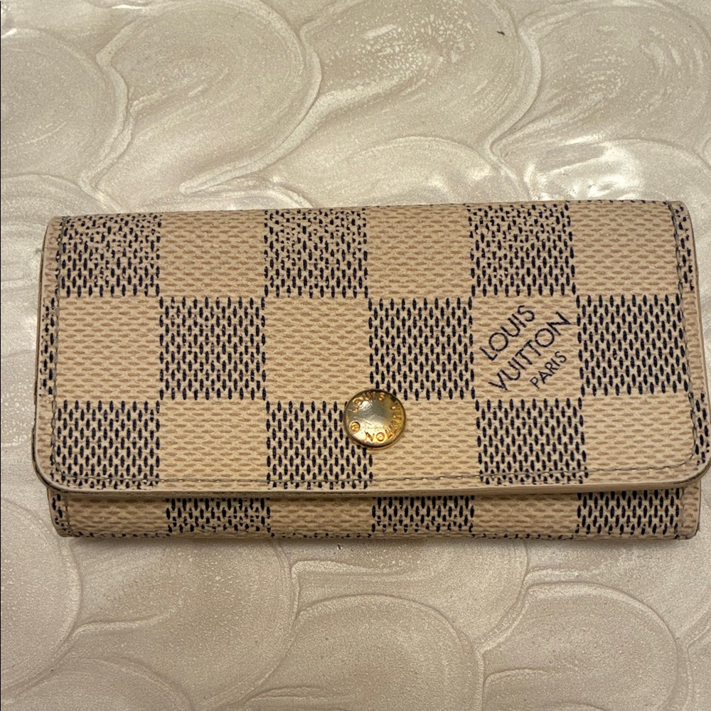Louis Vuitton Damier Azur Multicles 4 Key Holder
